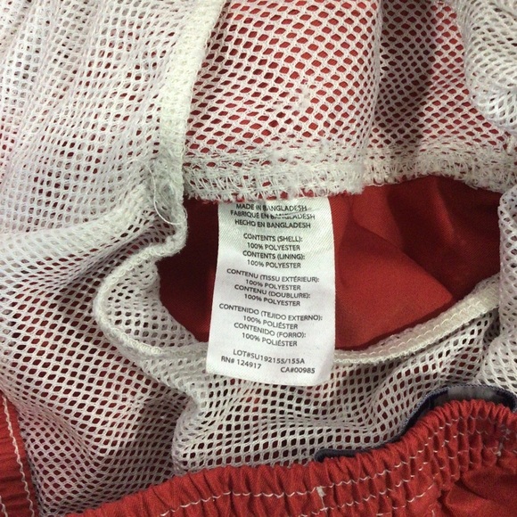 Trunks Surf & Swim Co. Red and White Swim Trunks - Size Small - Picture 5 of 7